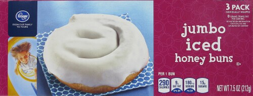 Kroger® Jumbo Iced Honey Buns Perspective: front