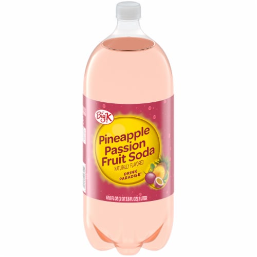 Kroger Big K® Pineapple Passion Fruit Soda Perspective: front
