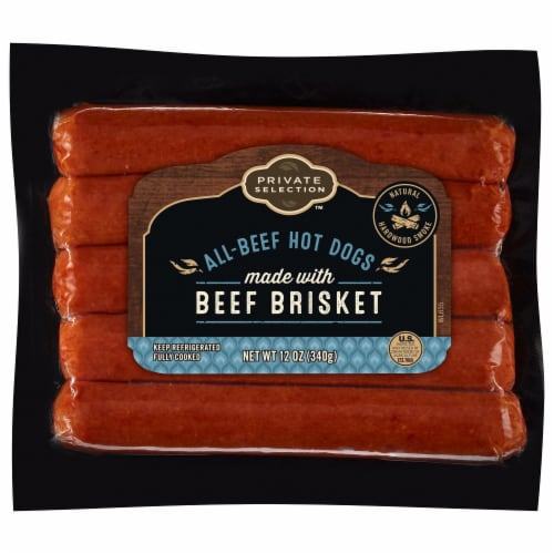 Private Selection™ Beef Brisket All-Beef Hot Dogs Perspective: front