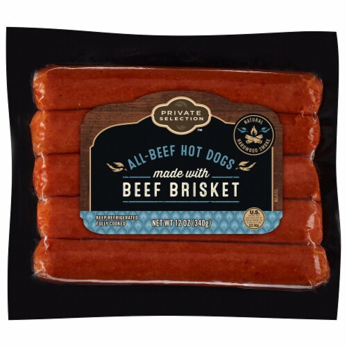 Private Selection™ Beef Brisket All-Beef Hot Dogs Perspective: front
