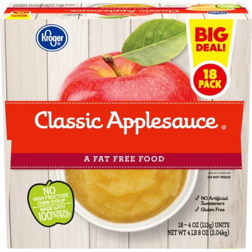 Kroger® Classic Applesauce Cups Perspective: front
