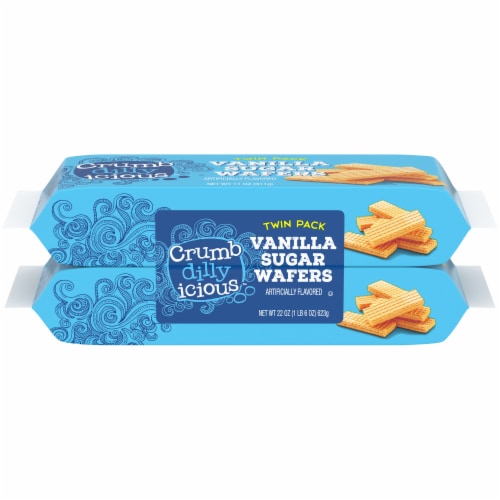 Crumbdillyicious™ Vanilla Sugar Wafers Twin Pack Perspective: front