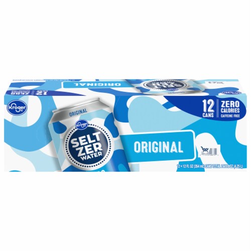 Kroger® Original Seltzer Water Cans Perspective: front