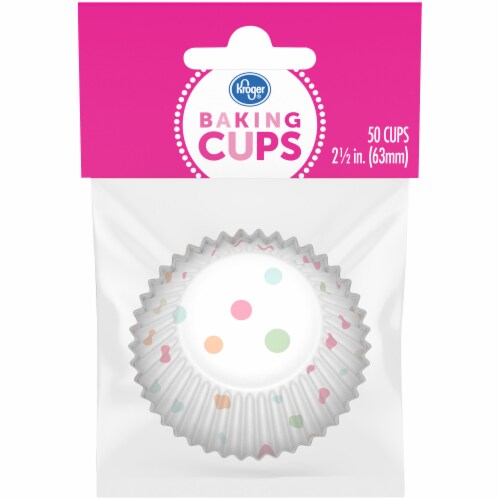 Kroger® Large Polka Dot Baking Cups Perspective: front