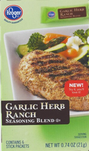 Kroger® Garlic Herb Ranch Seasoning Sticks Perspective: front