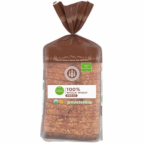 Simple Truth Organic™ 100% Whole Wheat Bread Perspective: front