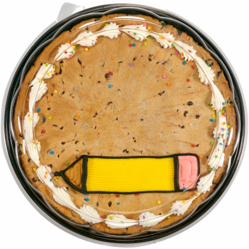 Bakery Fresh Goodness Back to School Pencil Colossal Chocolate Chip Cookie Perspective: front