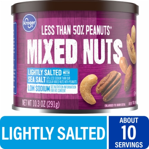 Kroger® Lightly Salted with Sea Salt Mixed Nuts Perspective: front