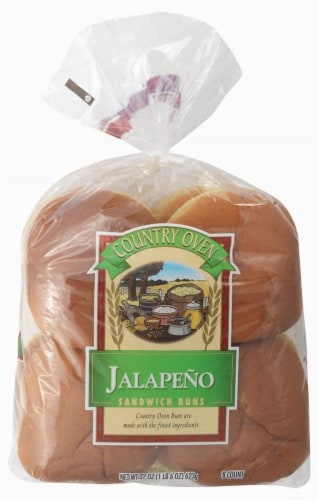 Country Oven Jalapeno Sandwich Buns Perspective: front