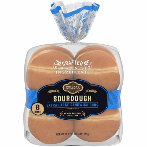Private Selection® Extra Large Sourdough Sandwich Buns Perspective: front