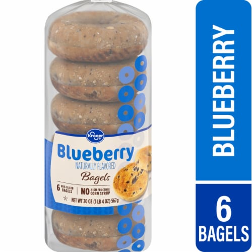 Kroger® Blueberry Bagels Perspective: front