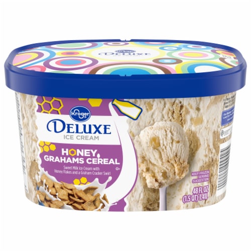 Kroger® Deluxe Honey Graham Cereal Ice Cream Tub, 48 oz - Fry's Food Stores