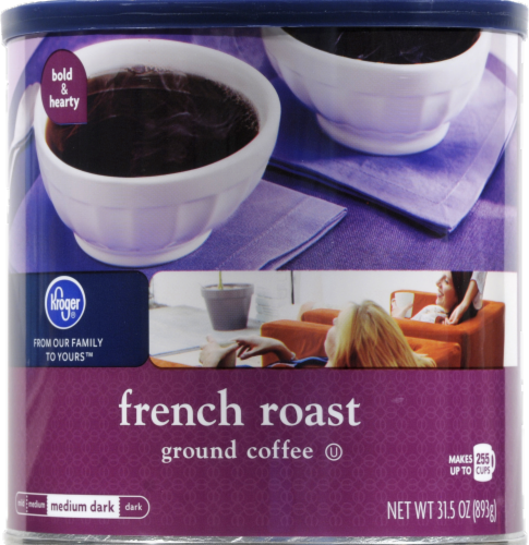 Kroger® French Roast Medium Dark Roast Ground Coffee Perspective: front