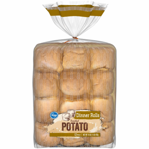 Kroger® Potato Dinner Rolls 12 Count Perspective: front