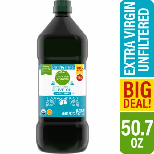 Simple Truth Organic™ Unfiltered Extra Virgin Olive Oil Perspective: front