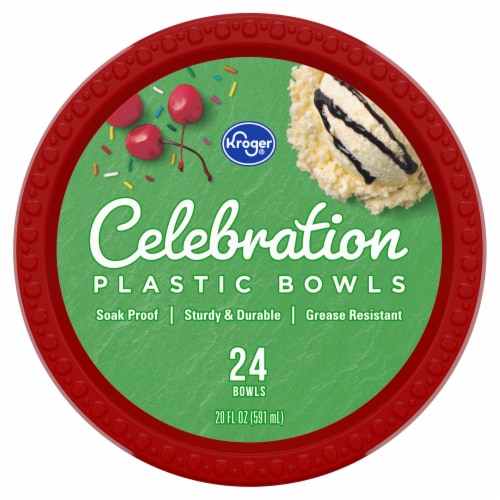 Kroger® Celebration Plastic Bowls Perspective: front