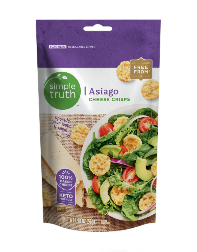 Simple Truth™ Asiago Cheese Crisps Perspective: front