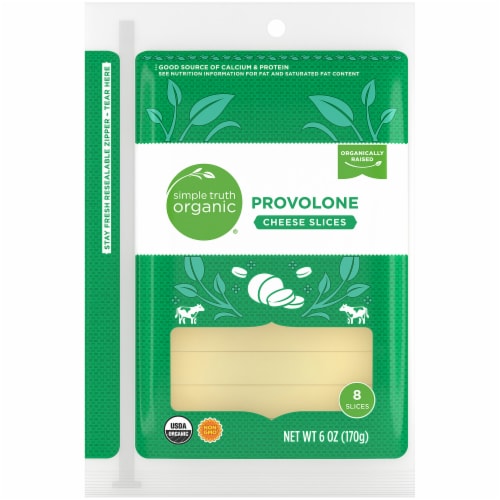 Simple Truth Organic® Provolone Sliced Cheese Perspective: front