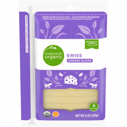 Simple Truth Organic® Swiss Cheese Slices Perspective: front