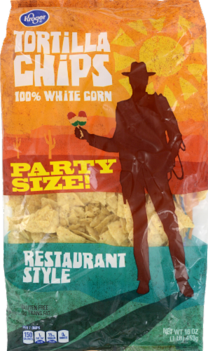 Kroger® Restaurant Style Tortilla Chips Perspective: front