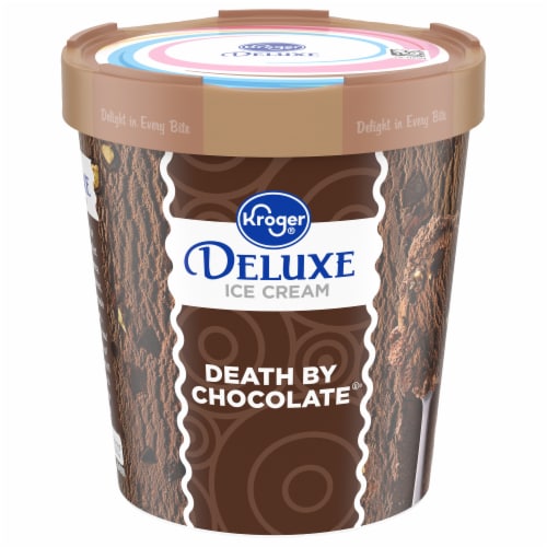 Kroger® Deluxe Death By Chocolate Ice Cream Pint Perspective: front