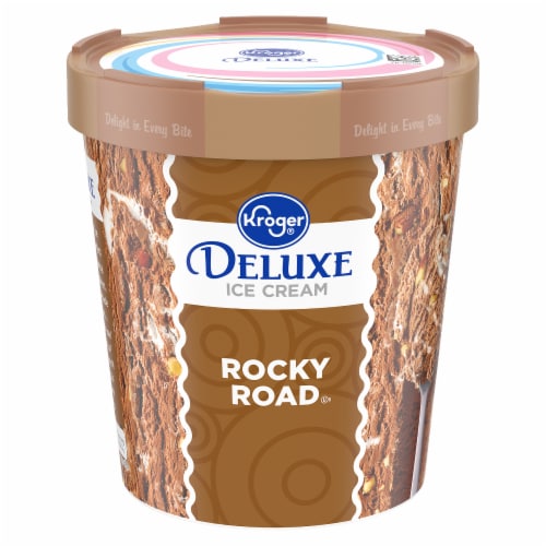 Kroger Deluxe Rocky Road Ice Cream