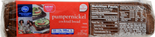 Kroger® Pumpernickel Rye Cocktail Bread Perspective: front