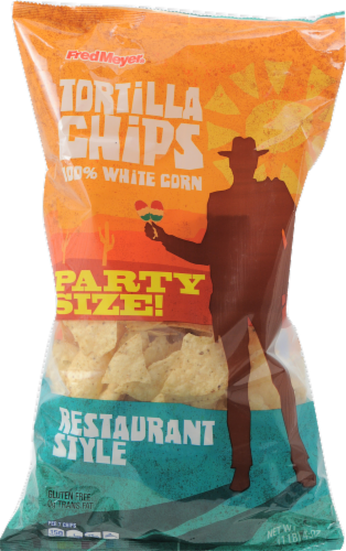 Fred Meyer® Restaurant Style Tortilla Chips Party Size Perspective: front