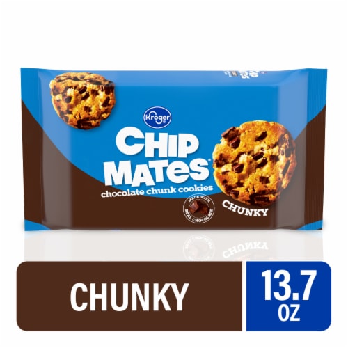 Kroger® ChipMates® Chunky Chocolate Chip Cookies Perspective: front