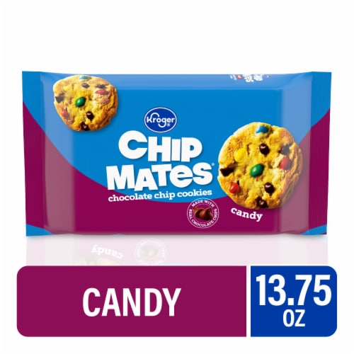 Kroger® ChipMates® Candy Chocolate Chip Cookies Perspective: front