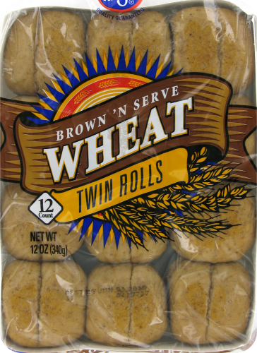 Kroger® Brown 'N Serve Wheat Rolls Perspective: front