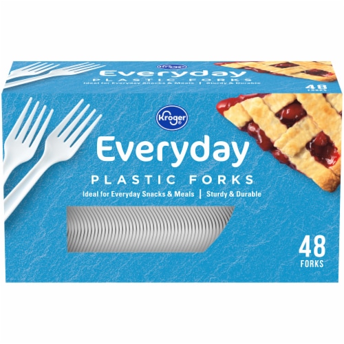Kroger® EveryDay Plastic Forks Perspective: front