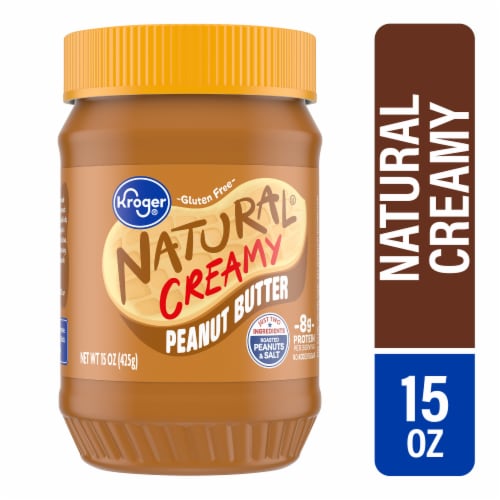 Kroger® Natural Peanut Butter Creamy Perspective: front