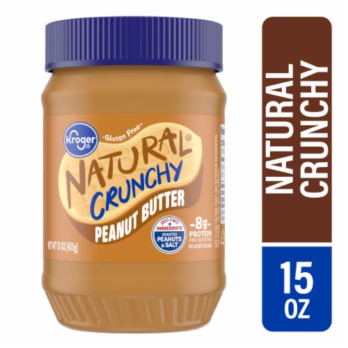 Kroger® Natural Peanut Butter Crunchy Perspective: front