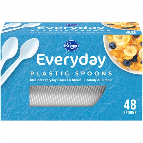 Kroger® Everday Plastic Spoons Perspective: front