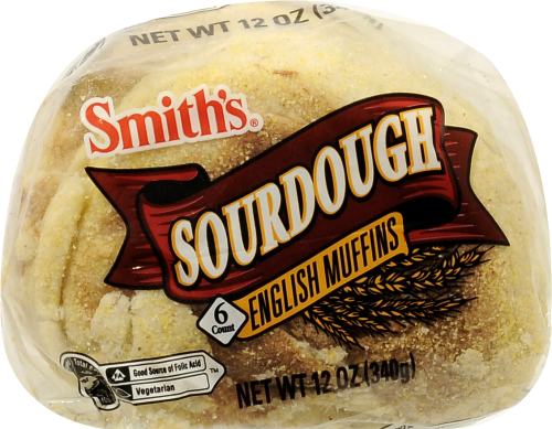 Smith's Sourdough English Muffins Perspective: front