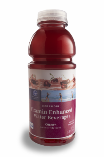 Kroger® Cherry Vitamin Enhanced Water Perspective: front