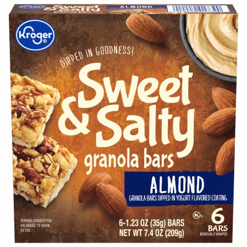 Kroger® Sweet & Salty Almond Granola Bars Perspective: front