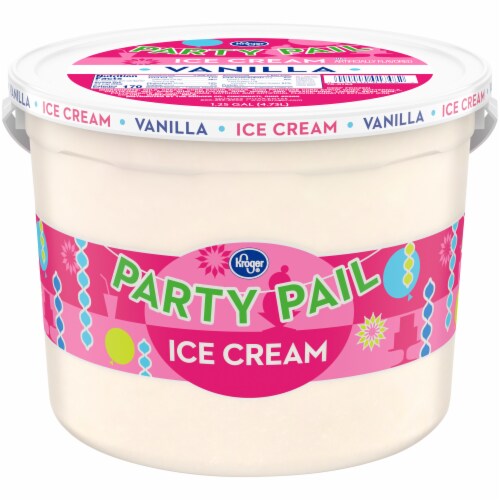 Kroger® Vanilla Ice Cream Party Pail Perspective: front