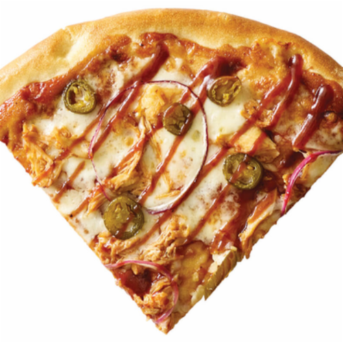 BBQ Pizza Chicken Slice Perspective: front