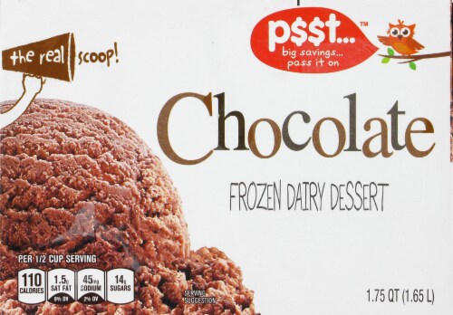 p$$t... Chocolate Frozen Dairy Dessert Perspective: front