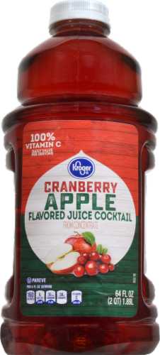 Kroger® Cranberry-Apple Flavored Juice Cocktail Perspective: front