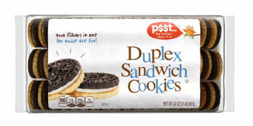 p$$t... Duplex Sandwich Cookies Perspective: front