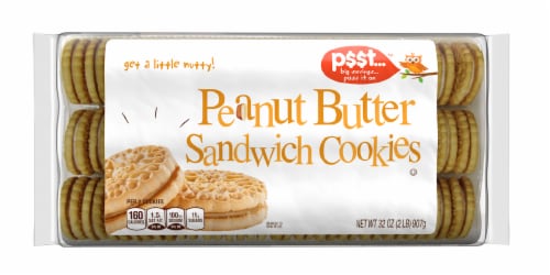 p$$t... Peanut Butter Sandwich Cookies Perspective: front