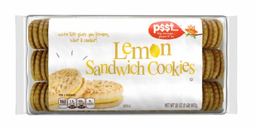 p$$t... Lemon Sandwich Cookies Perspective: front