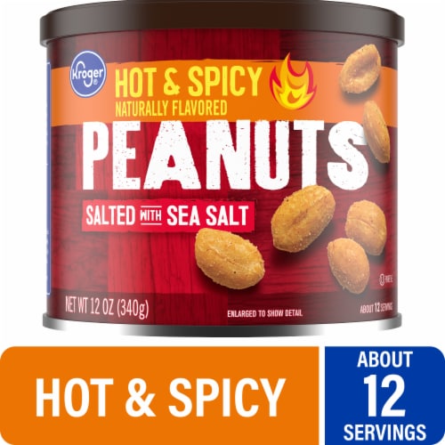 Kroger® Salted Hot & Spicy Peanuts Perspective: front