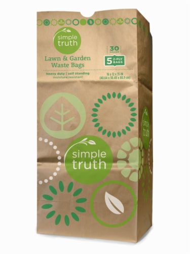 Simple Truth™ 30 Gallon Lawn & Garden Leaf Waste Bags Perspective: front
