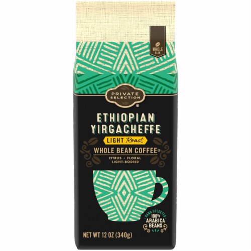 Private Selection® Ethiopian Yirgacheffe Light Roast Whole Bean Coffee Perspective: front