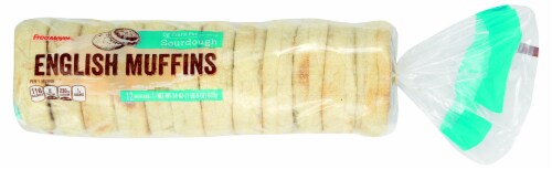 Fred Meyer® Sourdough English Muffins 12 Count Perspective: front