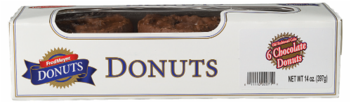 Fred Meyer® Old Fashioned Chocolate Cake Donuts 6 Count Perspective: front